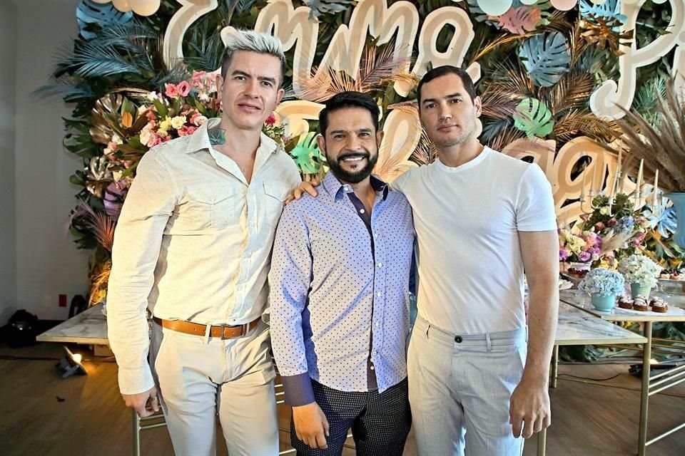 Aram Cortés, Juan Carlos Zayas y Diego Barragán.