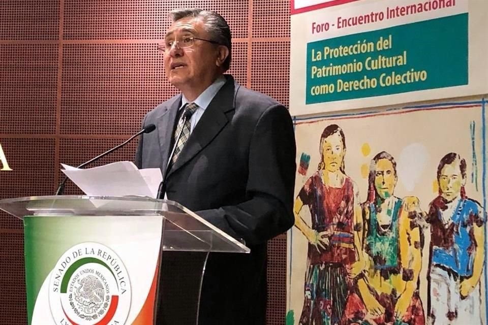 Luis Raúl González, presidente de la CNDH, en el Senado en foro sobre patrimonio cultural.