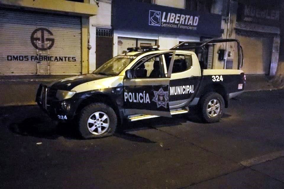 Una de las patrullas baleadas durante la refriega.