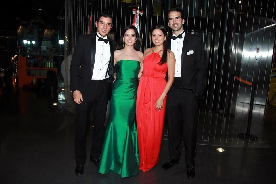 Guillermo Hinojosa, Fernanda Álvarez, Lilian Delgado y Javier Obeso