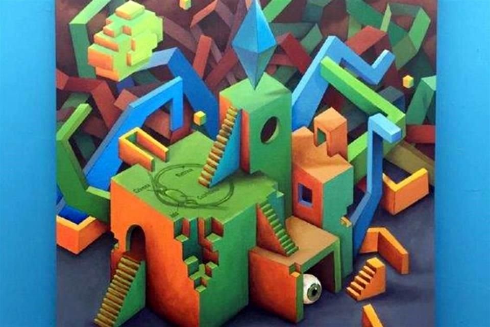 'Salto de fe', óleo sobre tela de Tomás Hache.