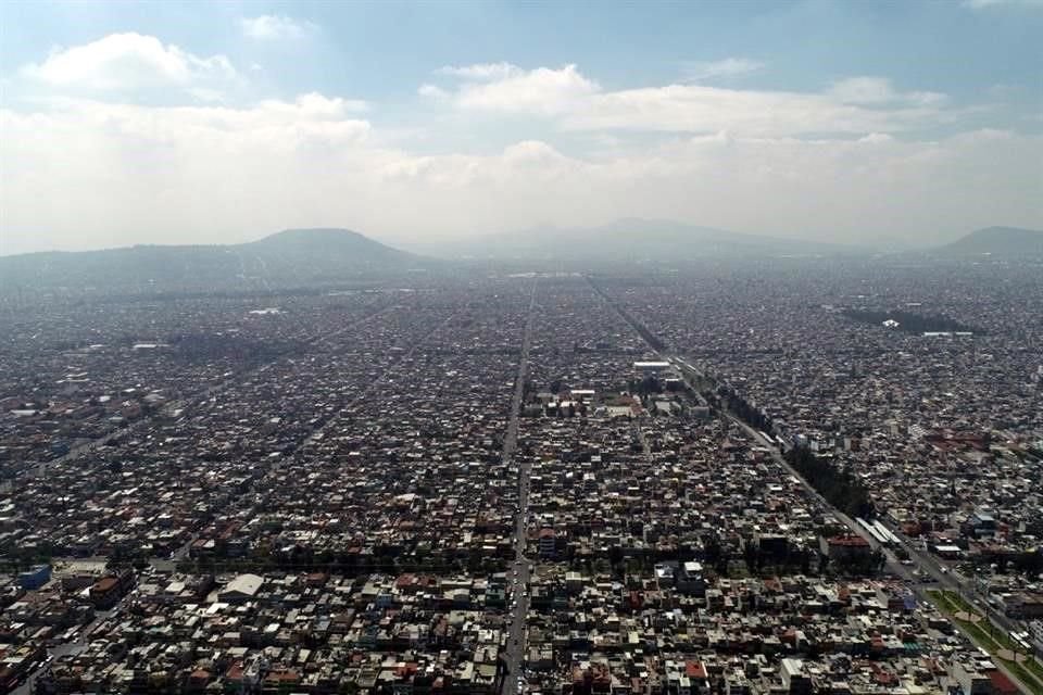 Así se vio el Municipio de Neza en la reciente contingencia ambiental.