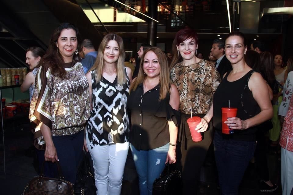 Katia Gómez, Connie de Narro, Claudia Aguiirre de García, Érika Garza Dieck y Sonia Garza Dieck