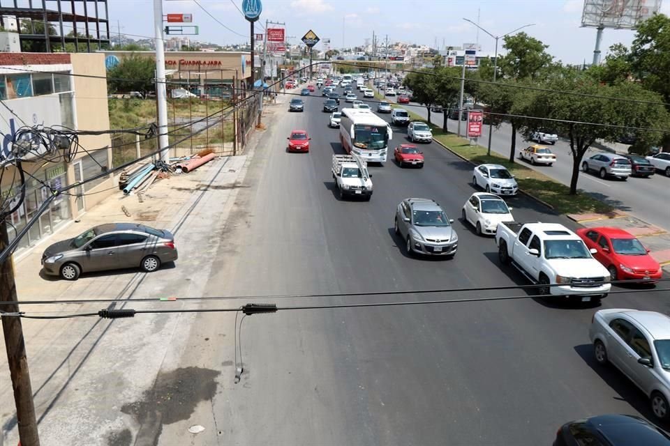 La ampliación de Garza Sada hacia el sur ya terminó, pero falta delimitar los carriles, lo que genera confusión.