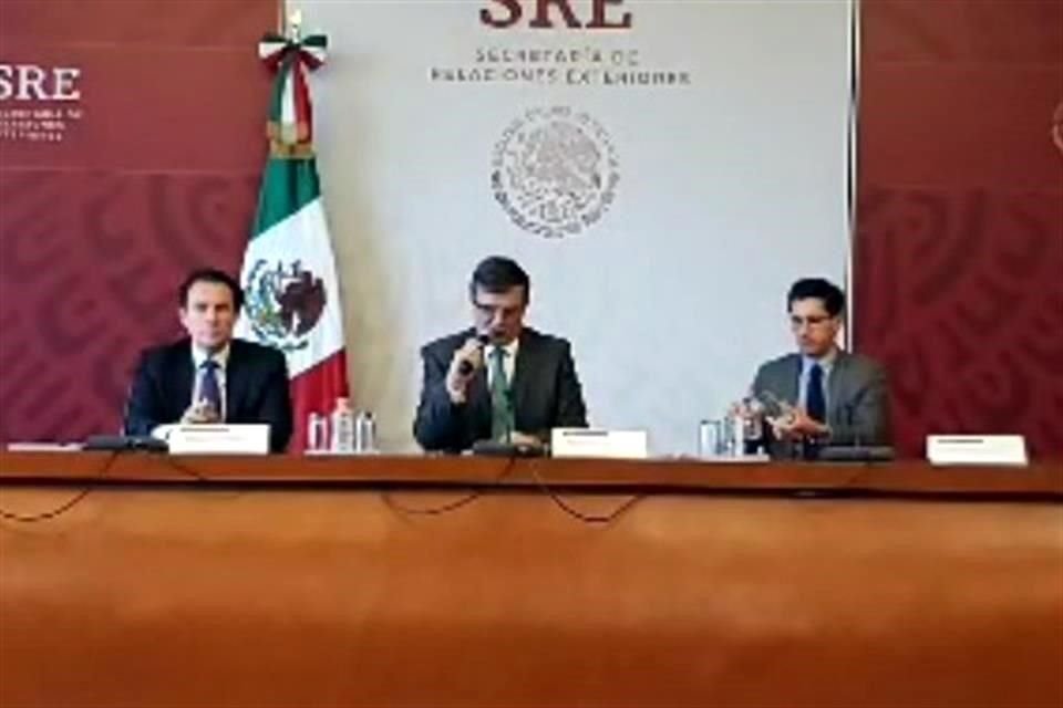 El Canciller enlistó los argumentos que México dio a conocer en la reunión con Pence y Pompeo.