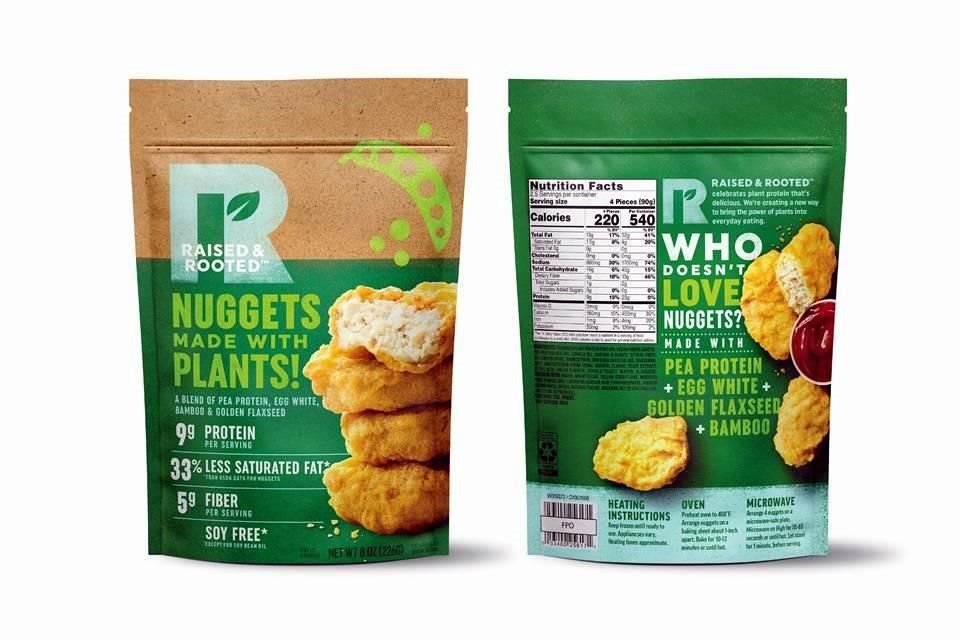 Los nuggets se venderán bajo la marca Raised and Rooted.