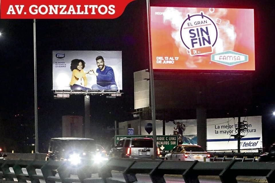 LA EXCEPCIÓN En esta avenida el reglamento sí marca la posibilidad de anuncios luminosos.