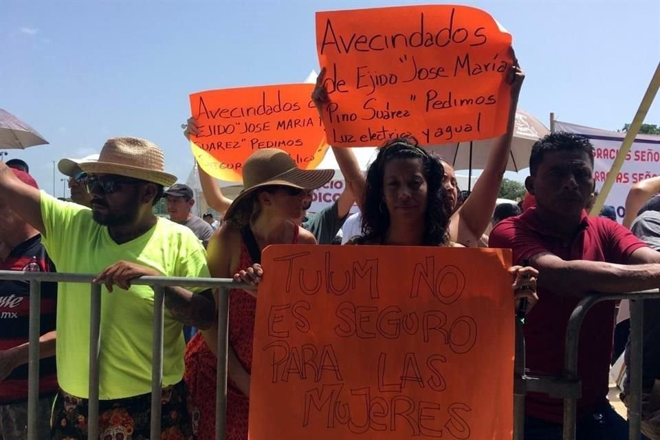 Por su parte, Cinthia Rodríguez, integrante de la Colectiva Feminista de Tulum, demanda que se implementen estrategias de seguridad con enfoque de género para acabar con el acoso a las mujeres.