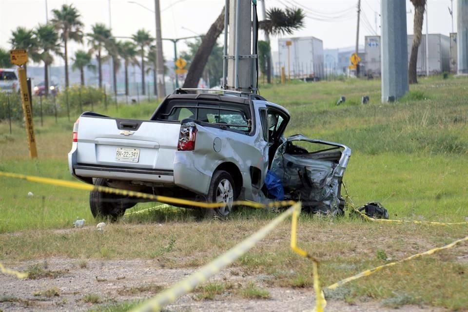 Una fuente allegada al caso informó que la camioneta Tornado se desplazaba por la calle Humberto Ramos, con dirección a Santa Rosa.