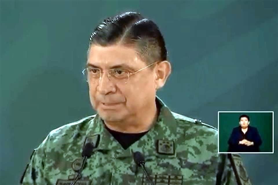 El Secretario Sandoval en la conferencia de prensa del Presidente que esta mañana se realizó en Cancún.