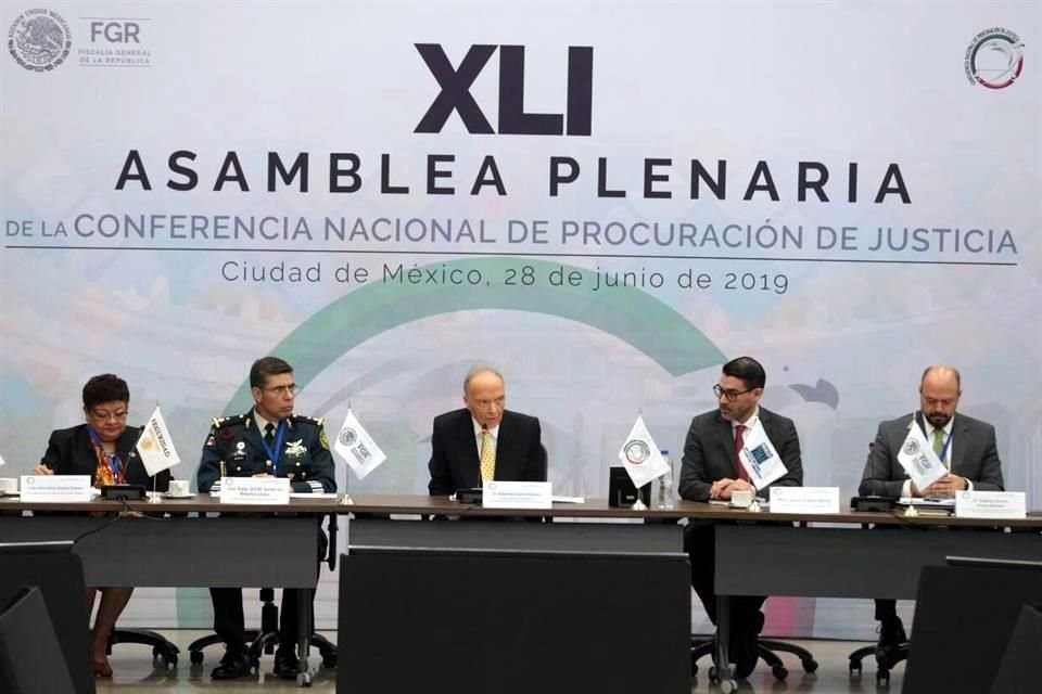 El Fiscal General, Alejandro Gertz Manero inauguró la XLI Asamblea Plenaria de la Conferencia Nacional de Procuración de Justicia.