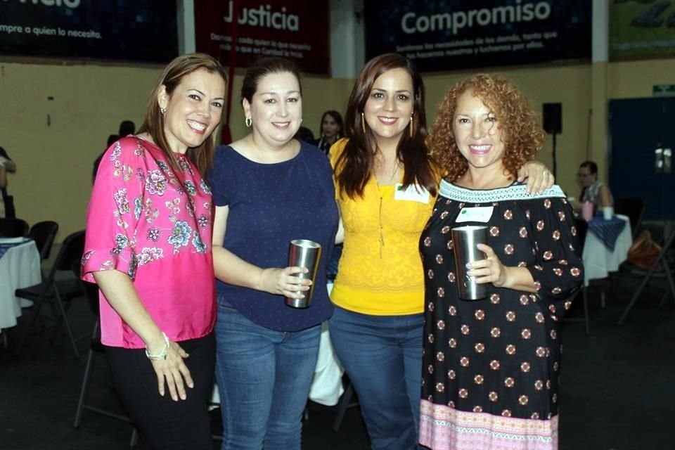 Rosy Bravo, Diana Guerra, Elena Rodríguez y Aeleen Hill