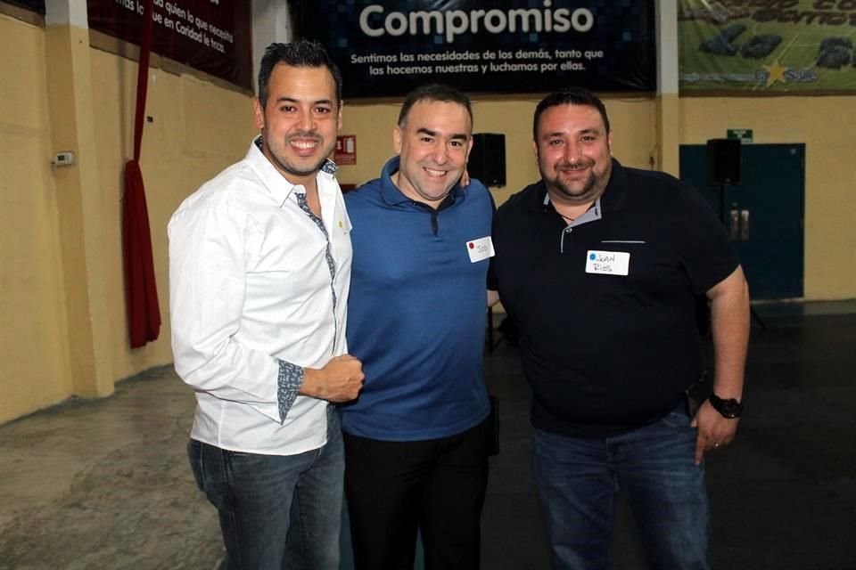 Luis Mercado, Roberto Job y Jorge Cantú