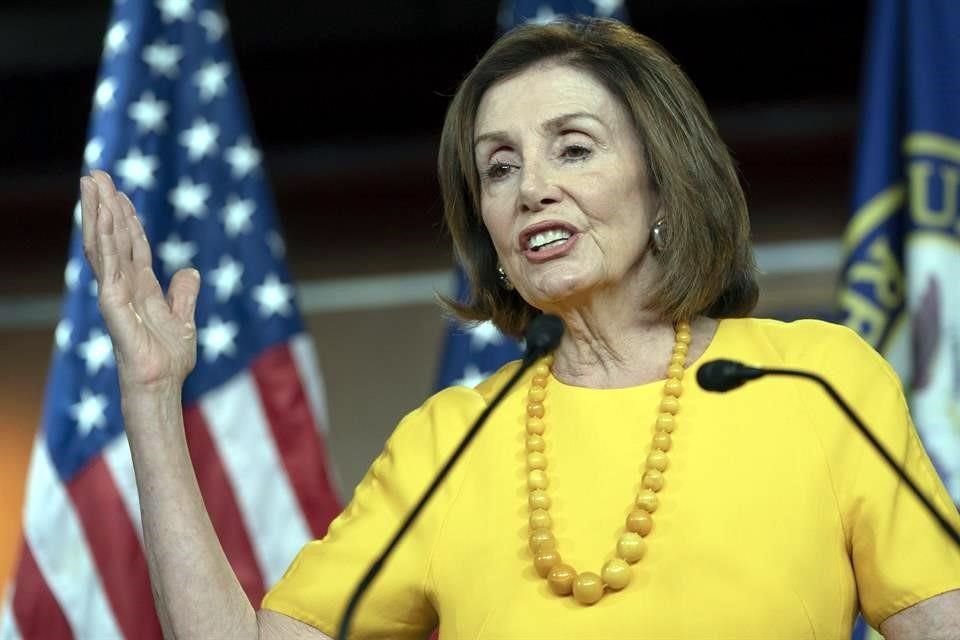 Nancy Pelosi, presidenta de la Cámara baja de EU.