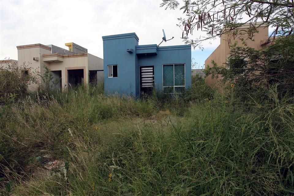 Casas abandonadas e invadidas por maleza abundan en la colonia de Juárez donde hace un año asesinaron a Anita.