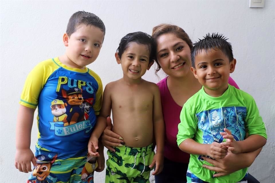 Mario Javier Calderón, Maximiliano Díaz, Jocelín Sevilla y Caleb Reséndiz