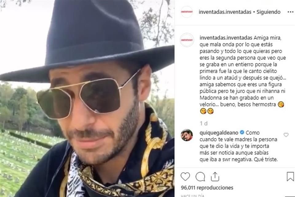 El youtuber mexicano Debryan Show compartió en Instagram imágenes del sepelio de su padre, así como de la tumba, lo que le valió críticas.