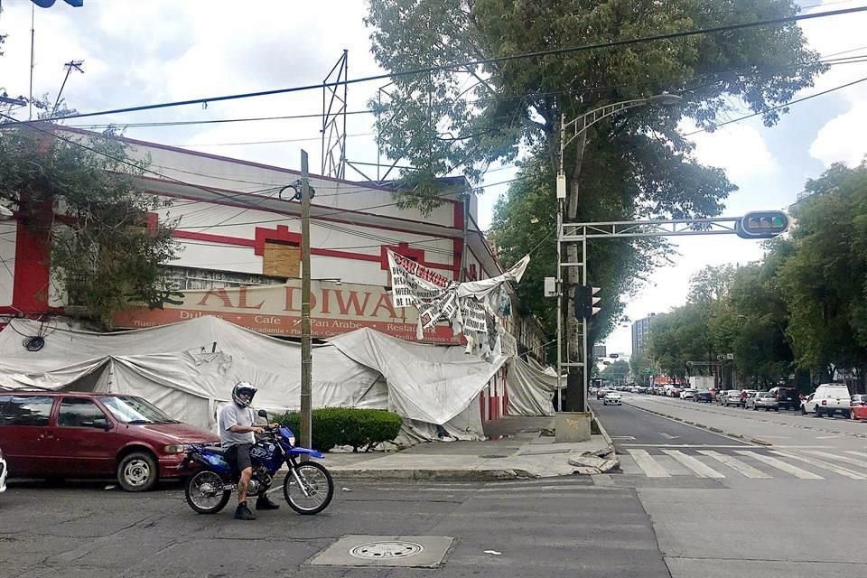 El inmueble de Cuauhtémoc 166, en la Colonia Doctores, fue 'tomado' hace 9 años.