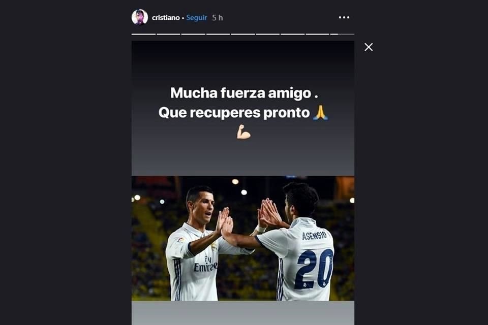 Esta fue la publicación que realizó el delantero portugués en su cuenta de Instagram.
