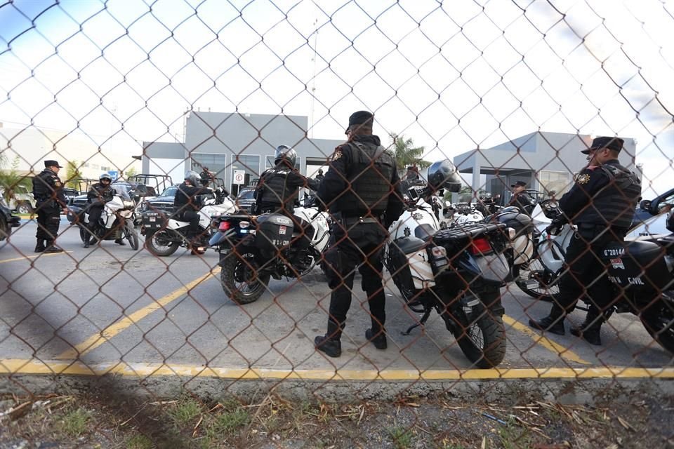  Fuerza Civil inició ayer con las labores de seguridad en Cadereyta.