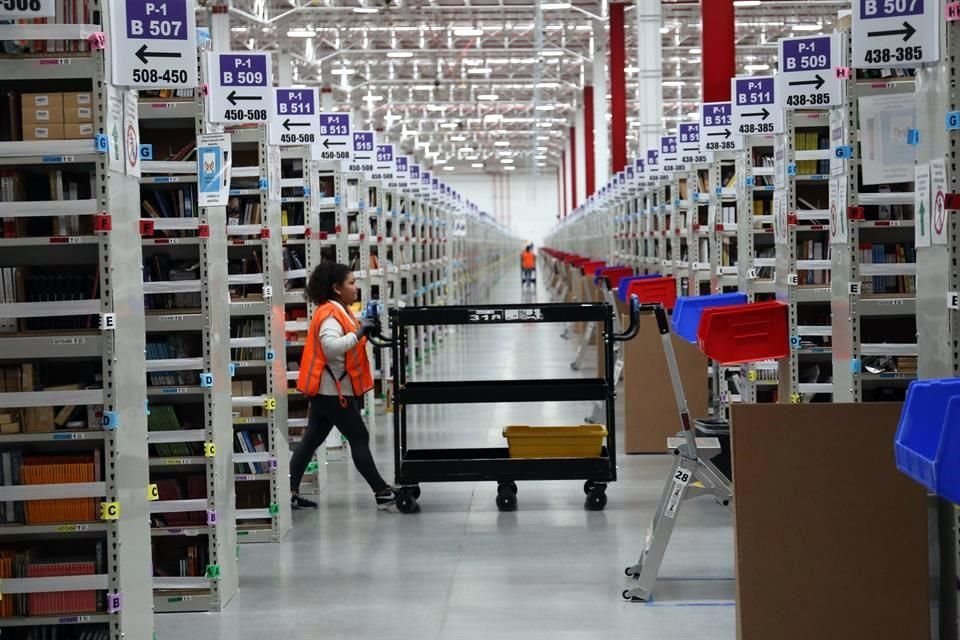 El edificio del nuevo centro de distribución de Amazon se encuentra en Prologis Park Grande, en Tepotzotlán, Estado de México.