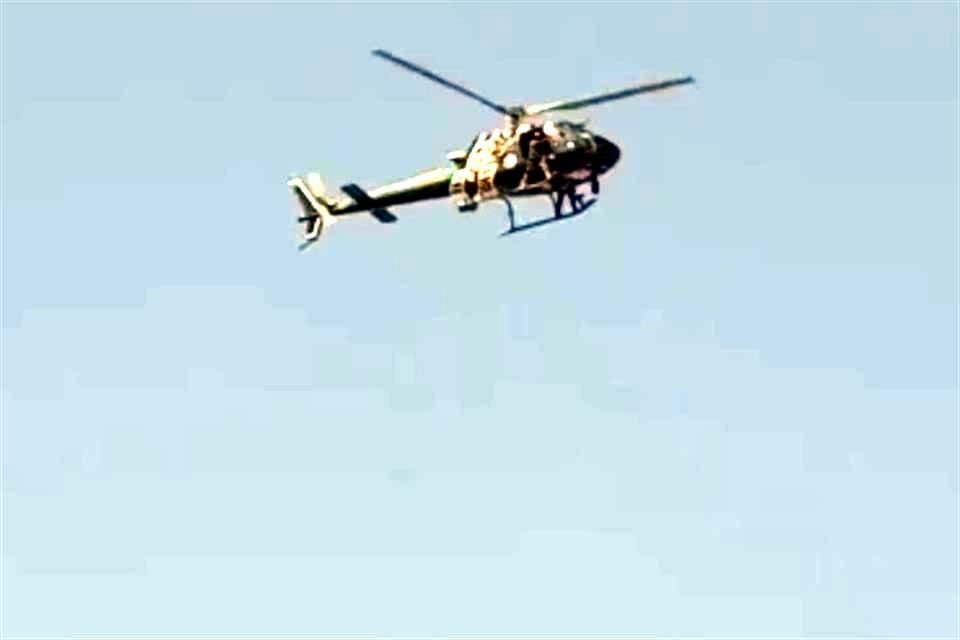 Por la zona sobrevoló un helicóptero municipal; no hubo detenidos.
