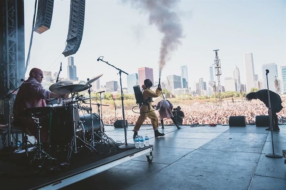 La banda Ghostemane convocó a unas 4 mil personas alrededor del escenario T-Mobile.