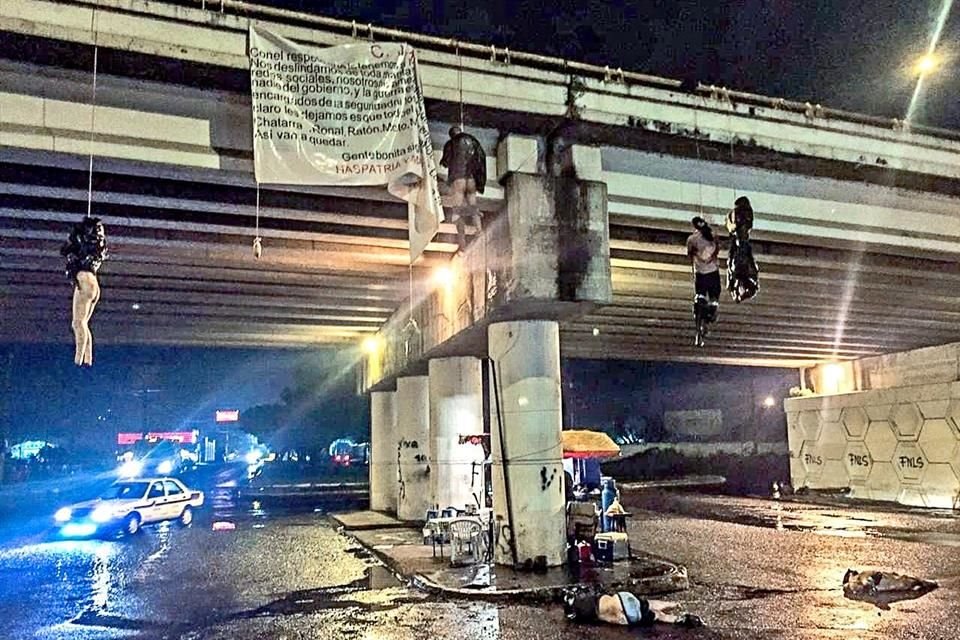 Los cuerpos fueron abandonados en una de las principales avenidas de Uruapan.