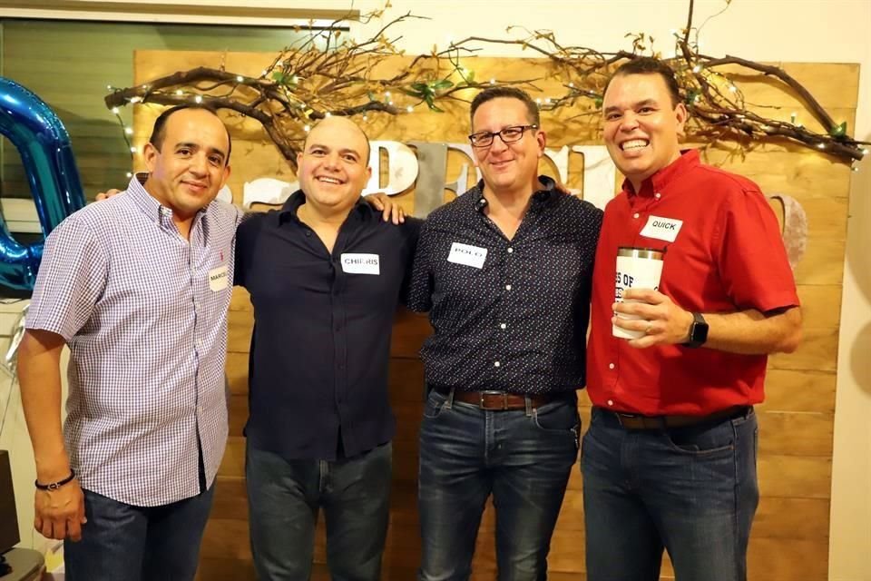 Marcelo Santiago, Rodrigo Tamez, Polo Ruiz y Sergio Villarreal