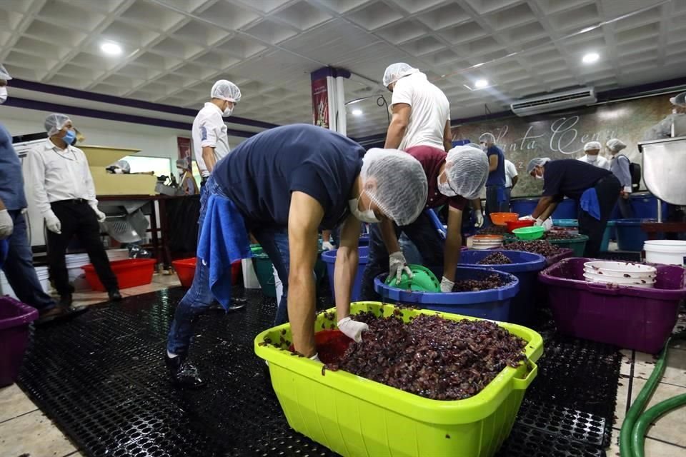 Unos 300 feligreses participan en la elaboración del pan y el vino para la celebración de esta iglesia.