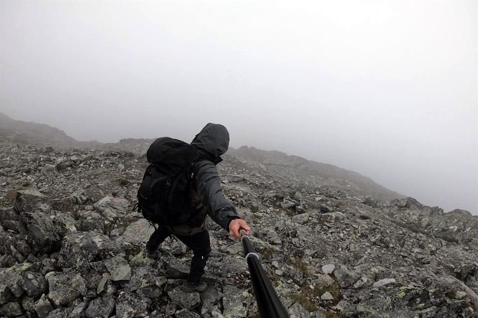 Diego Maldonado durante sus excursiones en Noruega