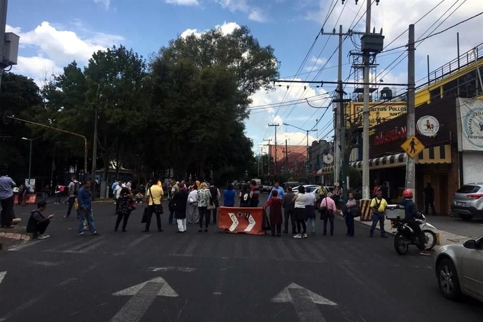El bloqueo se realizó en Avenida Miguel Ángel de Quevedo y la calle Felipe Carrillo Puerto.