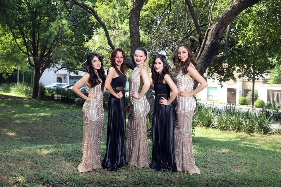 Lucía Rangel, Lizania Gámez,  Dannea Ríos, Paola Rangel y Ana Karen Leal