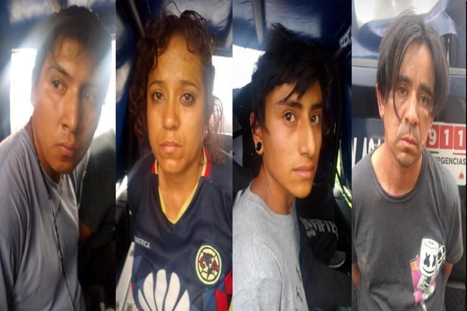 Al realizarles una revisión, descubrieron que portaban armas de fuego y droga, por lo que fueron asegurados.