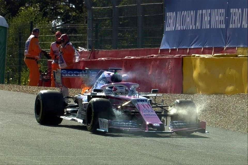 'Checo' no sufrió lesiones.