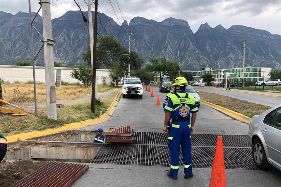 El grupo Jaguares de Santa Catarina informó que además de trabajar en pluviales también se han limpiado cañadas y arroyos.