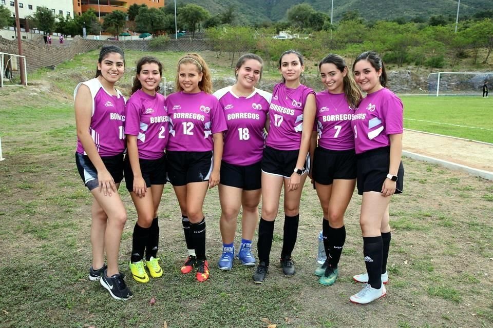 Abigail Niño, Karla Cantú, Gaby González, Nanys de la Paz, Cory Alanís, Fátima Pereda y Hannia Márquez