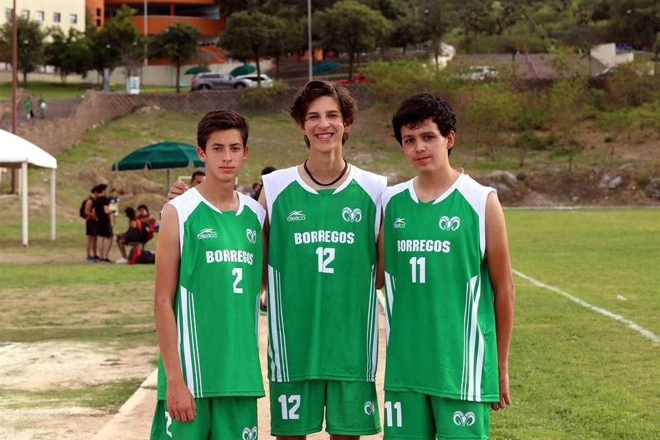 Marcelo Jiménez, Braulio Rodríguez y Rogelio Garza