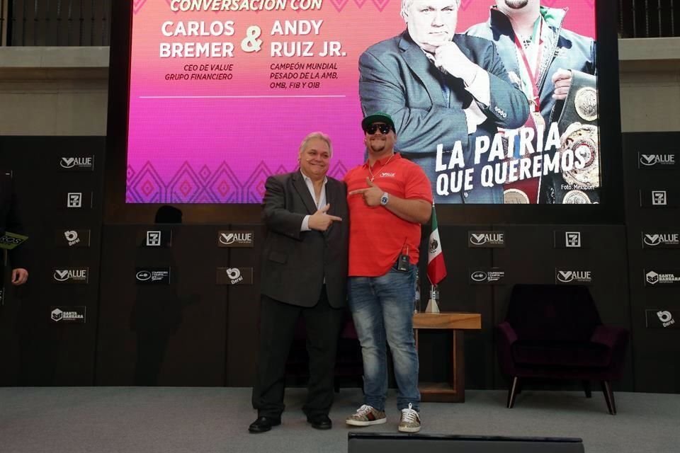 Carlos Bremer (izq.) y Andy Ruiz formaron parte de Foros EL NORTE 'La Patria Que Queremos'.