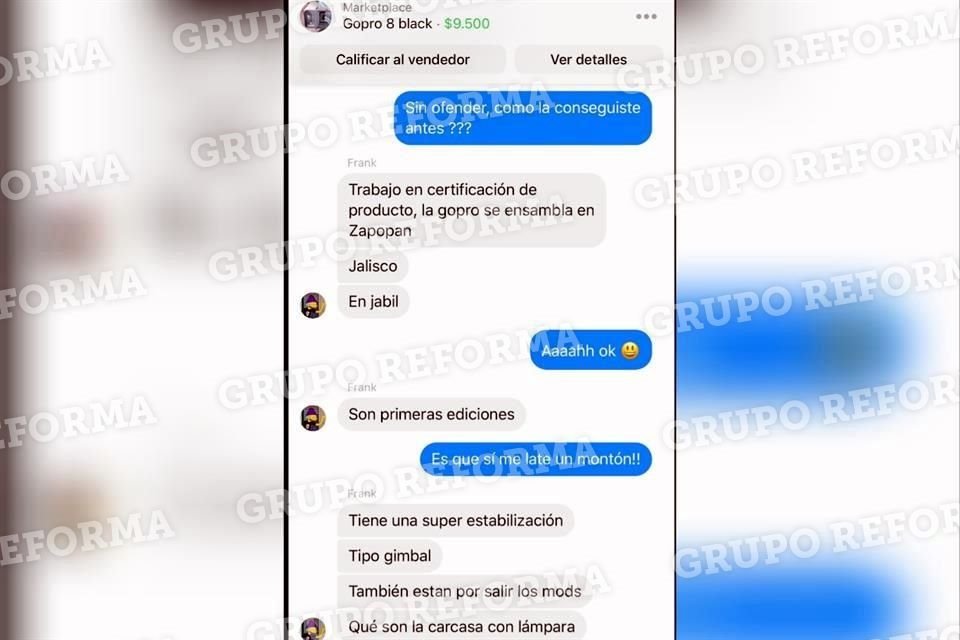 REFORMA se hizo pasar por cliente para obtener información del vendedor.