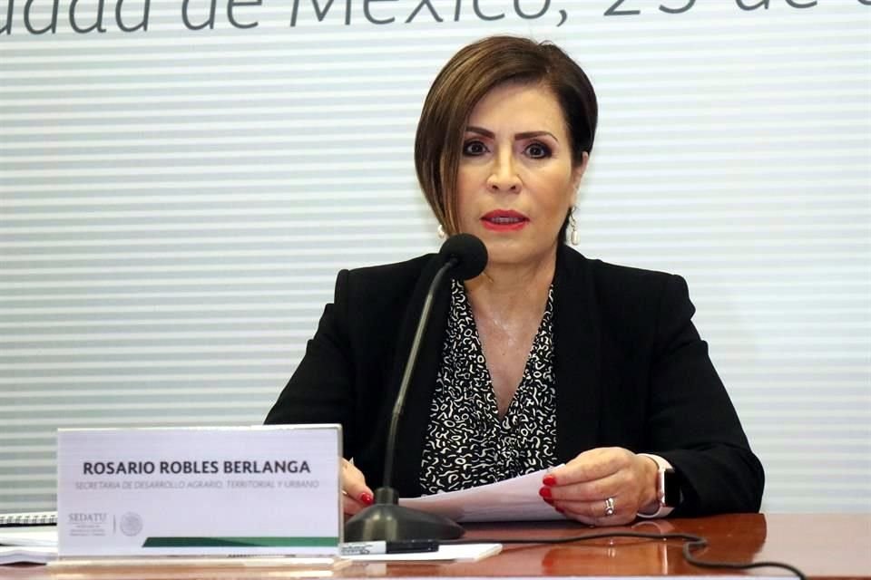 Rosario Robles, ex titular de Sedesol y Sedatu.