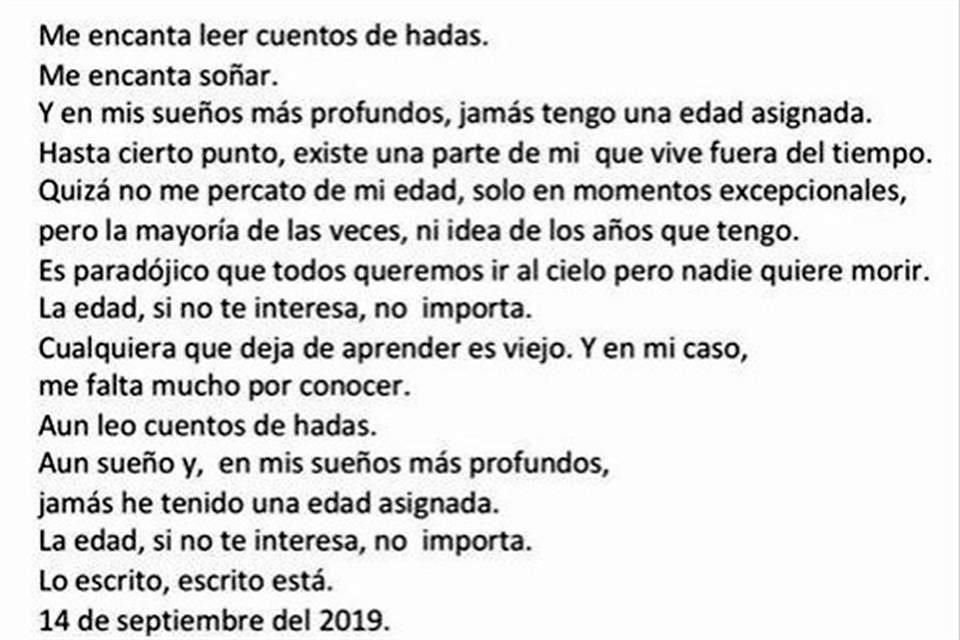 Éste es el post publicado por Castillejos en Facebook hace unos días.