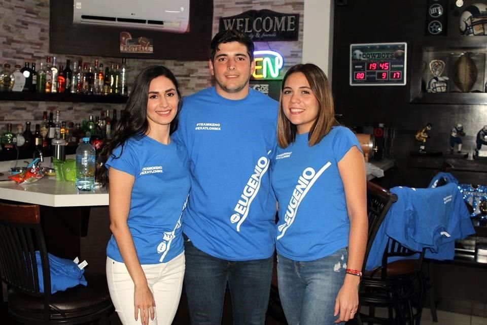Valeria Escobedo, Andrés González y Michelle Morales