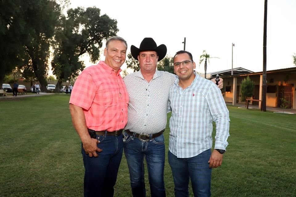 Eduardo del Real Carrillo, Alejandro Villarreal Ayala y  Abraham Del Real