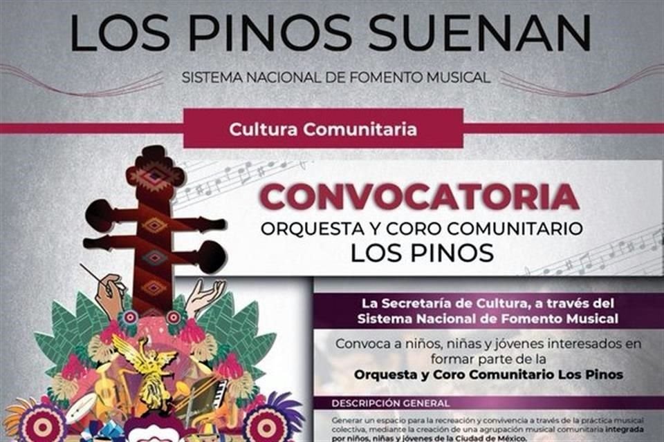 La convocatoria emitida por el Sistema Nacional de Fomento Musical.