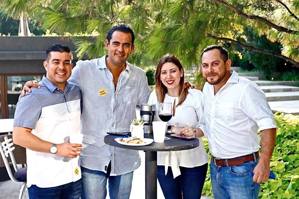 Juan Diego Morales, Sergio Pálau, Eugenia Andrade y Jorge Hernández