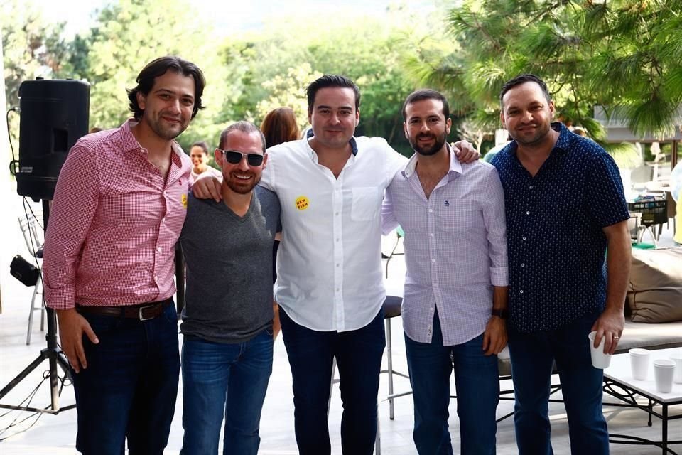 Gabriel Quijano, Gerardo Villarreal, Héctor Aguirre, Ramiro González y Horacio Leal