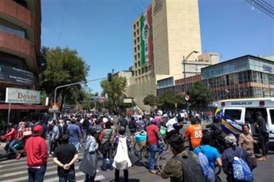 Al sitio llegaron policías capitalinos.