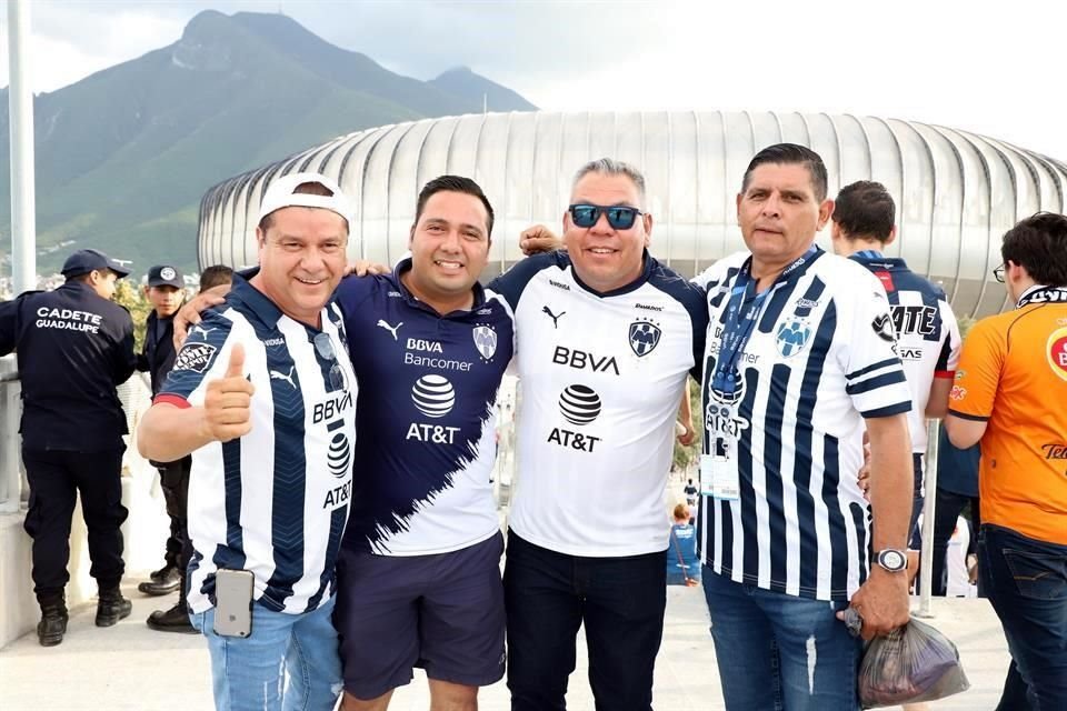 Jesús Roque González, Daniel Barragán, Joel Castillo y Francisco López