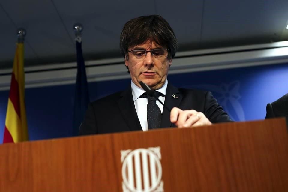 El expresidente Carles Puigdemont dio un mensaje desde Bruselas.